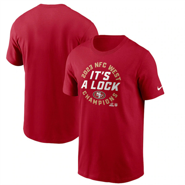 Men's San Francisco 49ers Red 2023 NFC West Champions T-Shirt